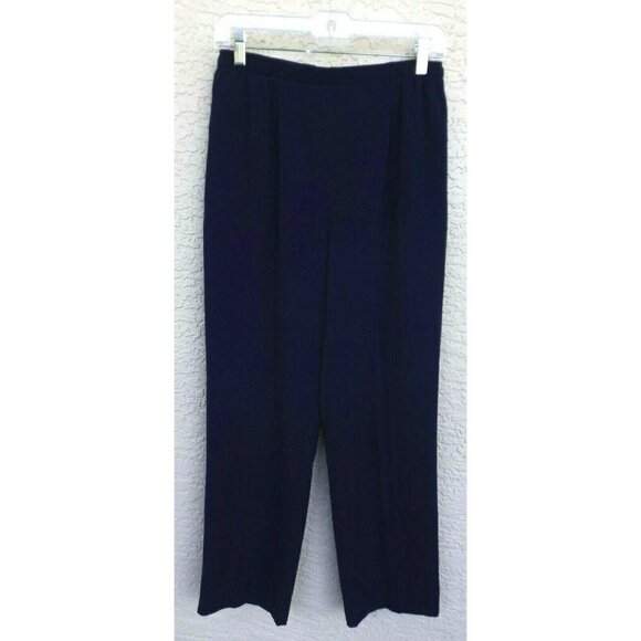 Draper's & Damon's PM Navy Blue pull-on flat front 29" inseam office - Picture 1 of 4